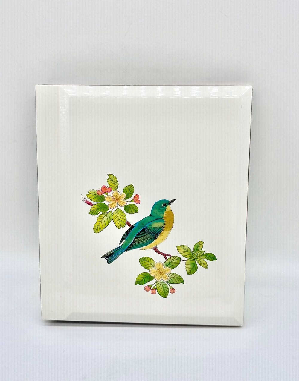 Vintage Otagiri Bird Flowers Cream Lacquerware Photo Album